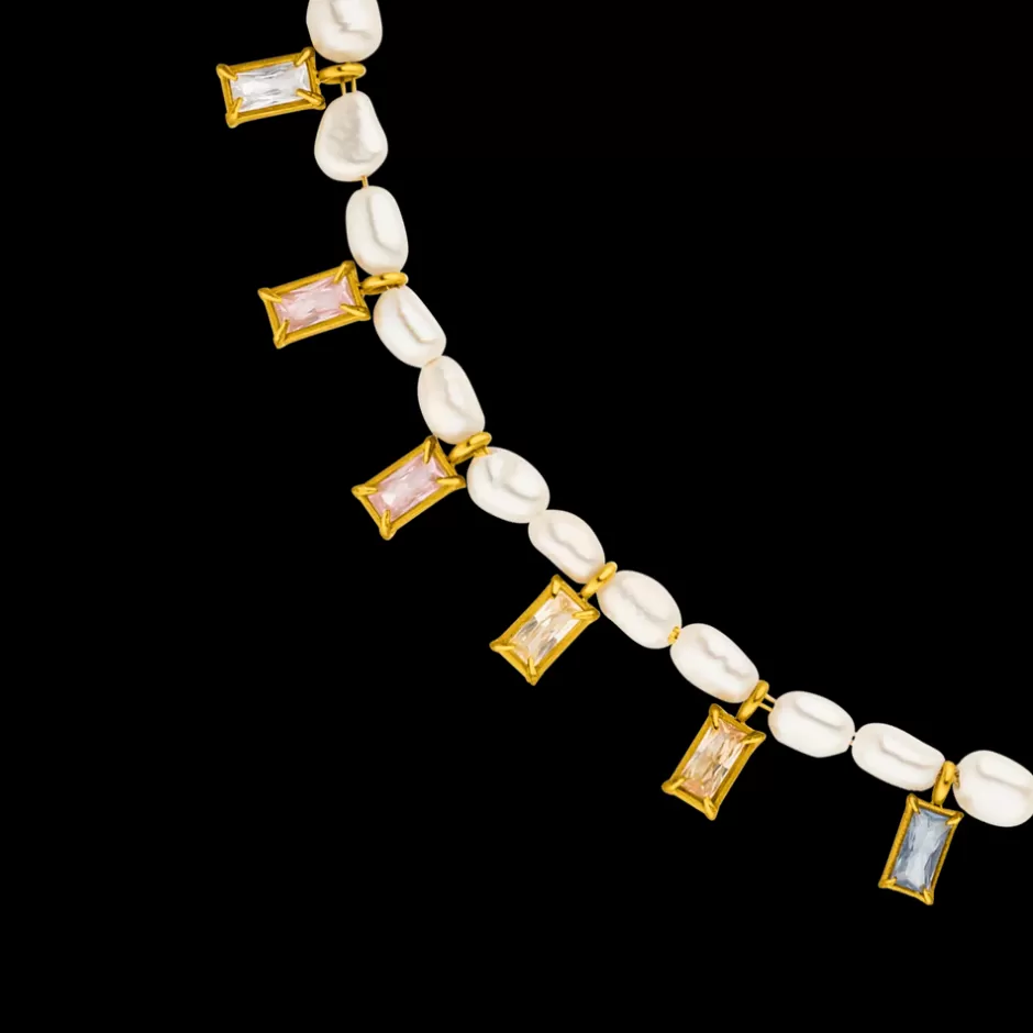 PURELEI Colorful Coral Fußkettchen Gold Fashion