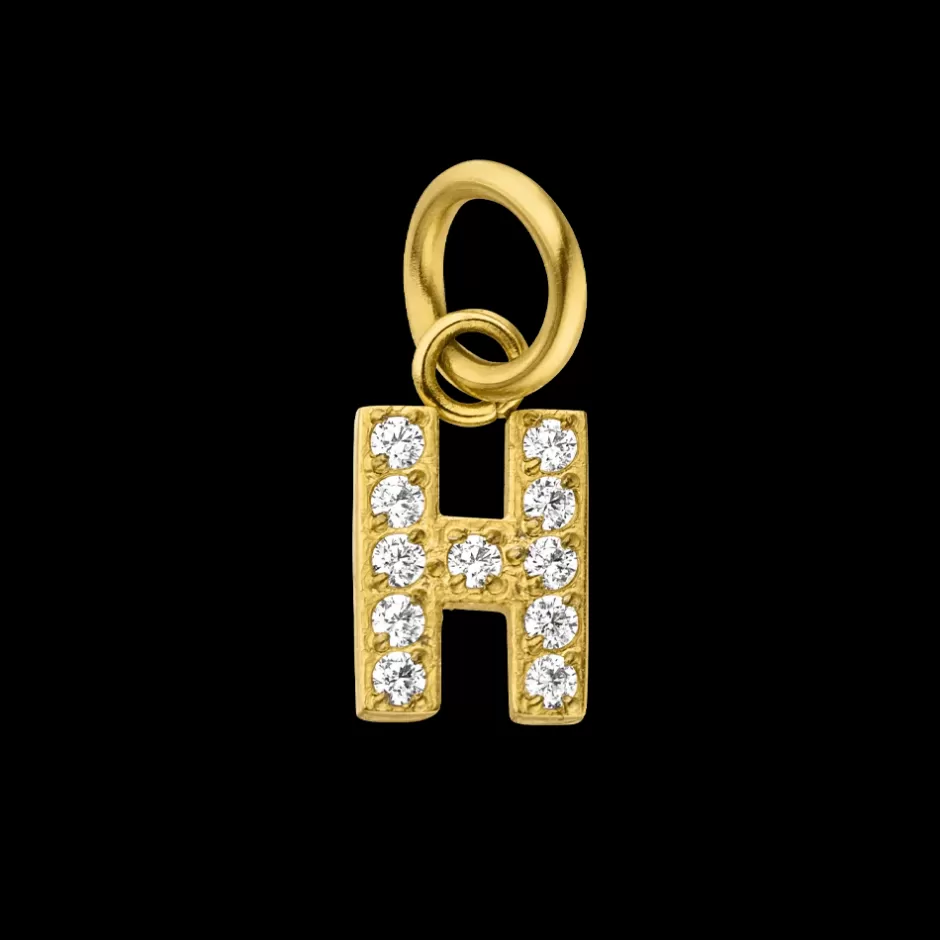 PURELEI Glitter H Charm Fashion