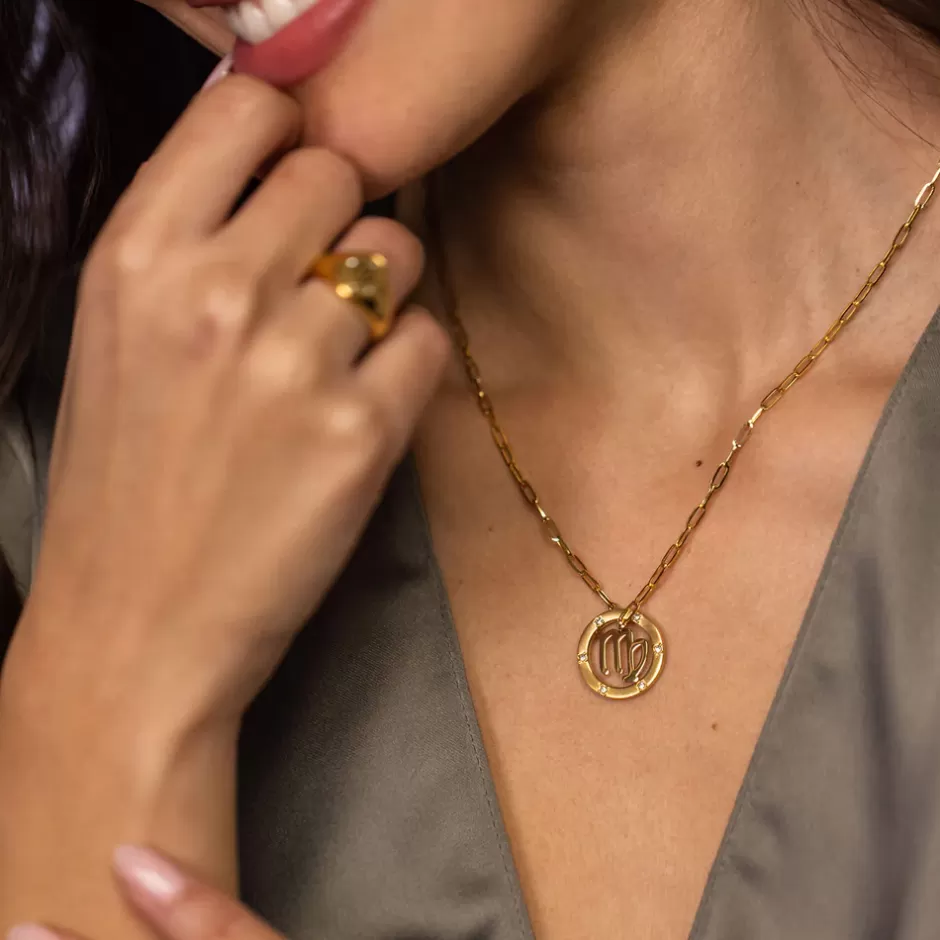 PURELEI Jungfrau Zodiac Symbol Kette Best