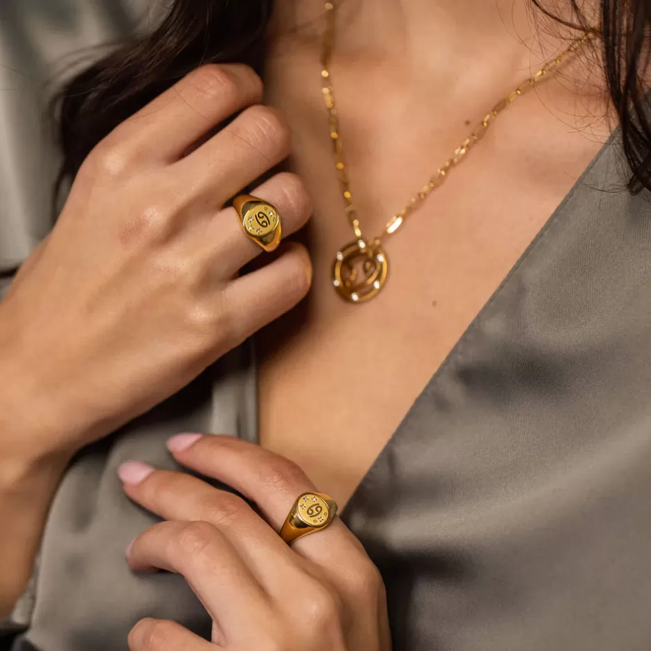 krebs_zodiac_ring_2.webp PURELEI Krebs Zodiac Ring Gold Cheap