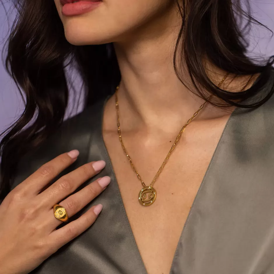 krebs_zodiac_ring_3.webp PURELEI Krebs Zodiac Ring Gold Cheap