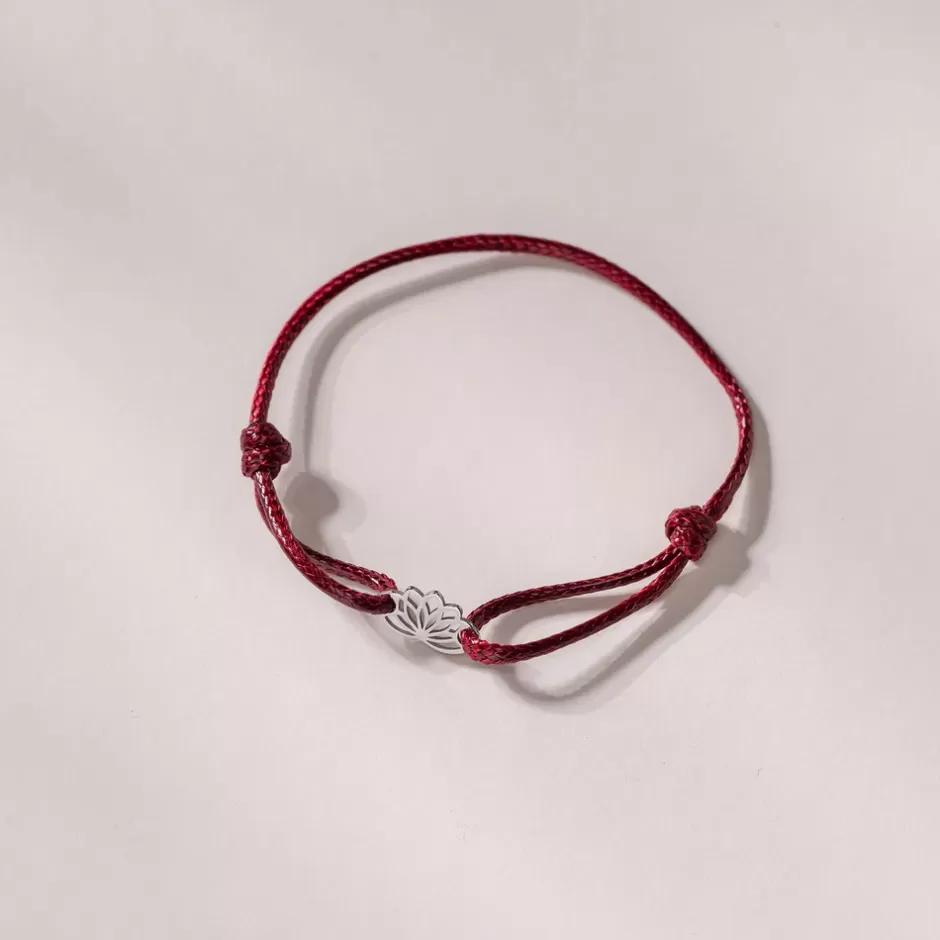 PURELEI Lotus Charm Armband Silber Silver New