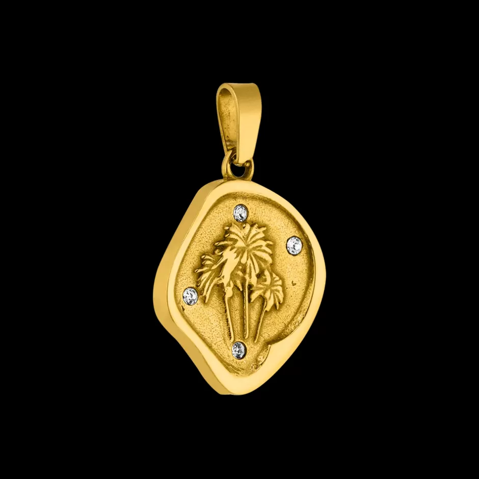 PURELEI Palm Tree Coin Charm Cheap