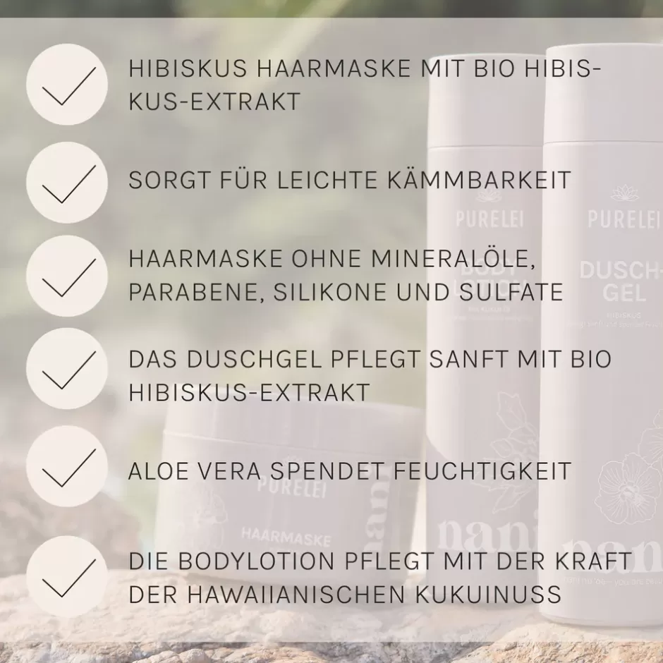 PURELEI Set Haarmaske, Duschgel & Body Lotion Cheap