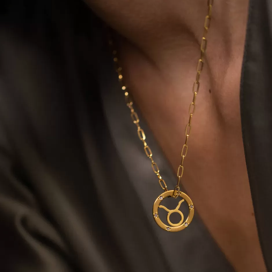 PURELEI Stier Zodiac Symbol Kette Discount