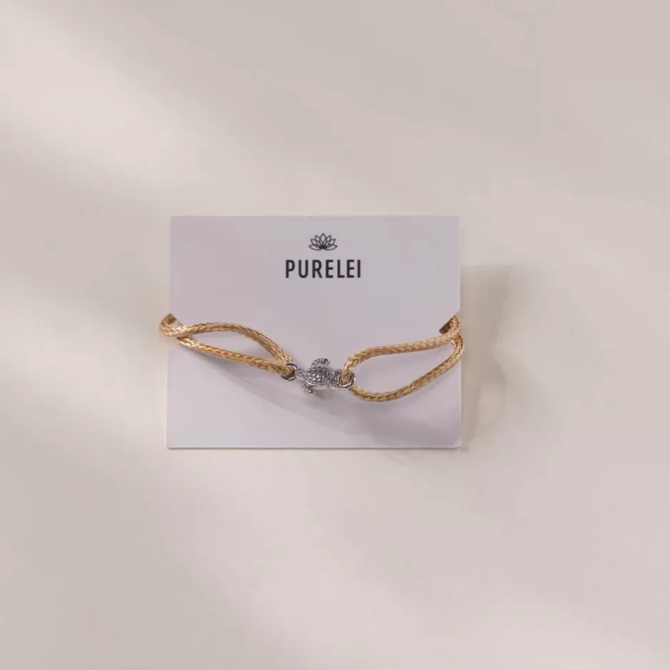 PURELEI Turtle Charm Armband Silver Clearance