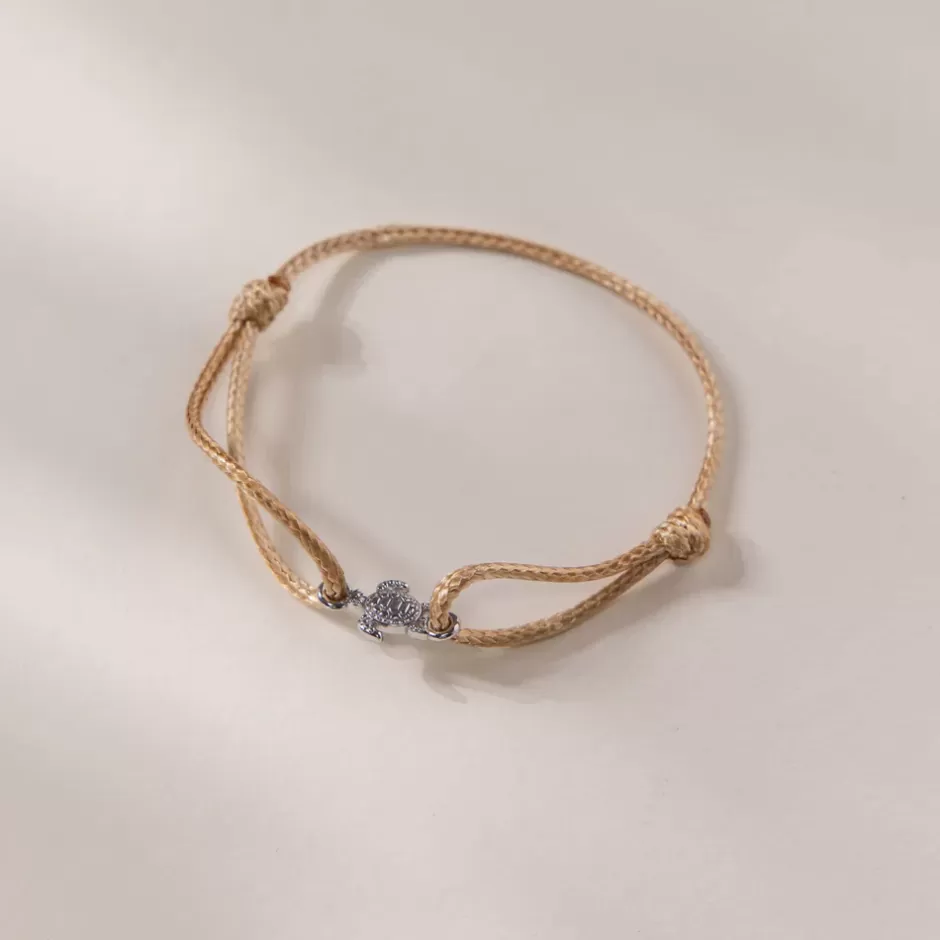PURELEI Turtle Charm Armband Silver Clearance